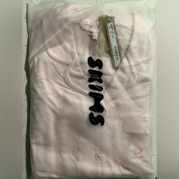 SKIMS Sleep Long Sleeve Pajama Set Bloom Pink Small - Picture 9 of 10